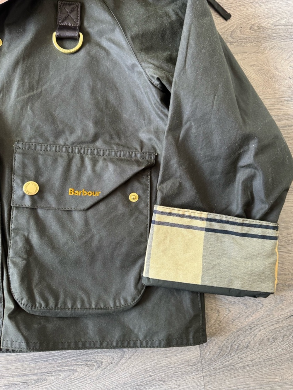 Barbour Reighton Hooded Wax Jacket - Picture 7 of 13